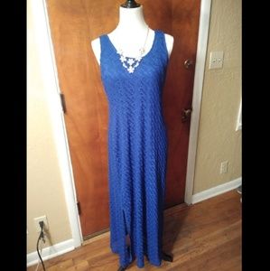 Blue maxi dress